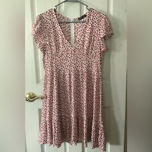 Red Floral Summer Dress